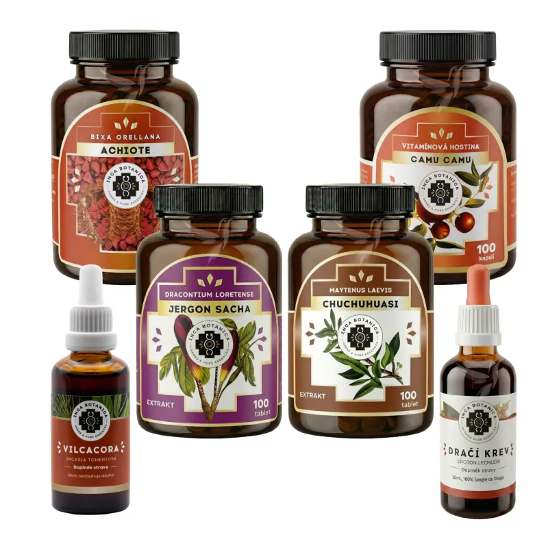 Inca Botanica Komplexná bylinná kúra Imunita (Dračia krv, Vilcacora, Camu Camu) 1 mesiac