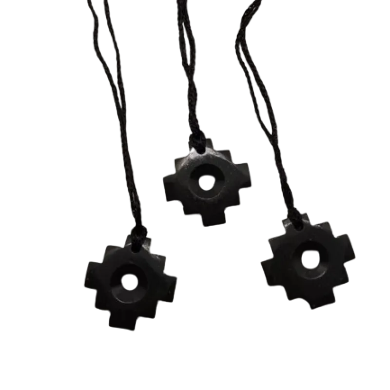 Andský kríž so šnúrkou - čierny Onyx