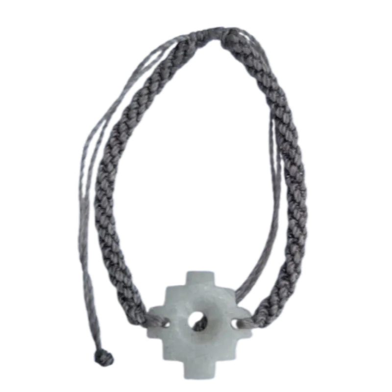 Andský kríž - náramok - sivý