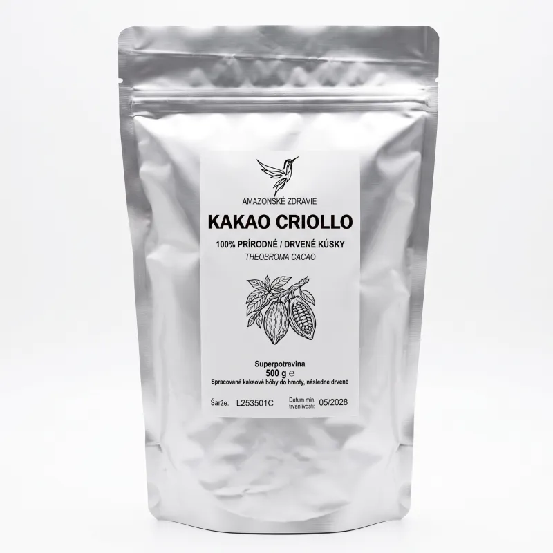 Kakao Criollo – kúsky 500g