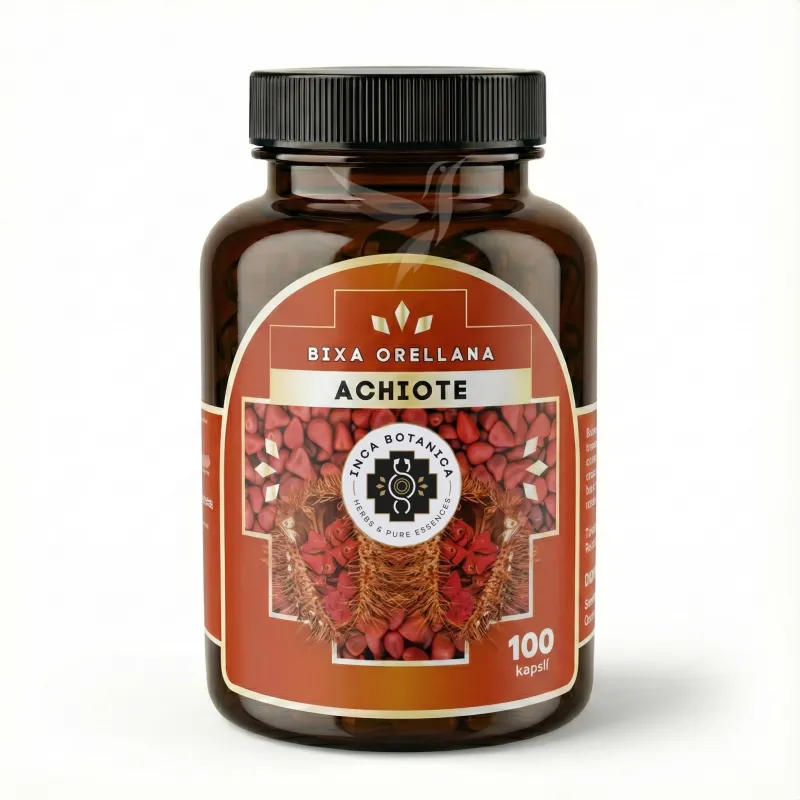 Achiote v kapsulách