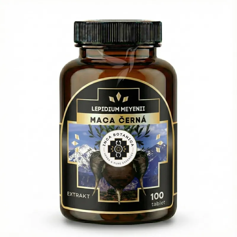 Maca čierna tablety extrakt – Inca Botanica