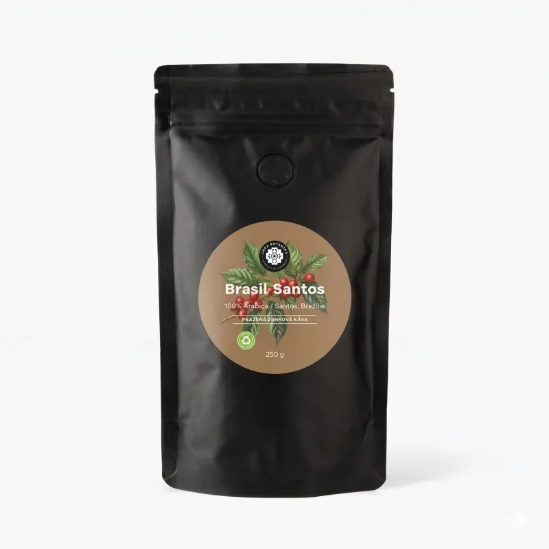 Brazília Santos NY 2 – 100 % Arabica (zrno, 250g)