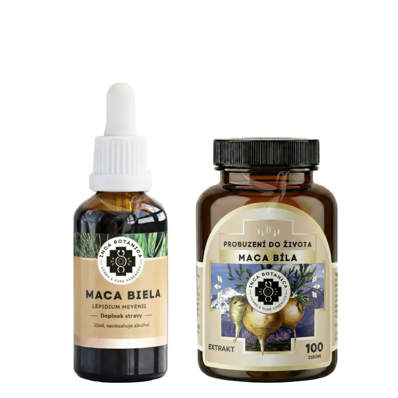 Maca biela extrakt tekutý + tablety