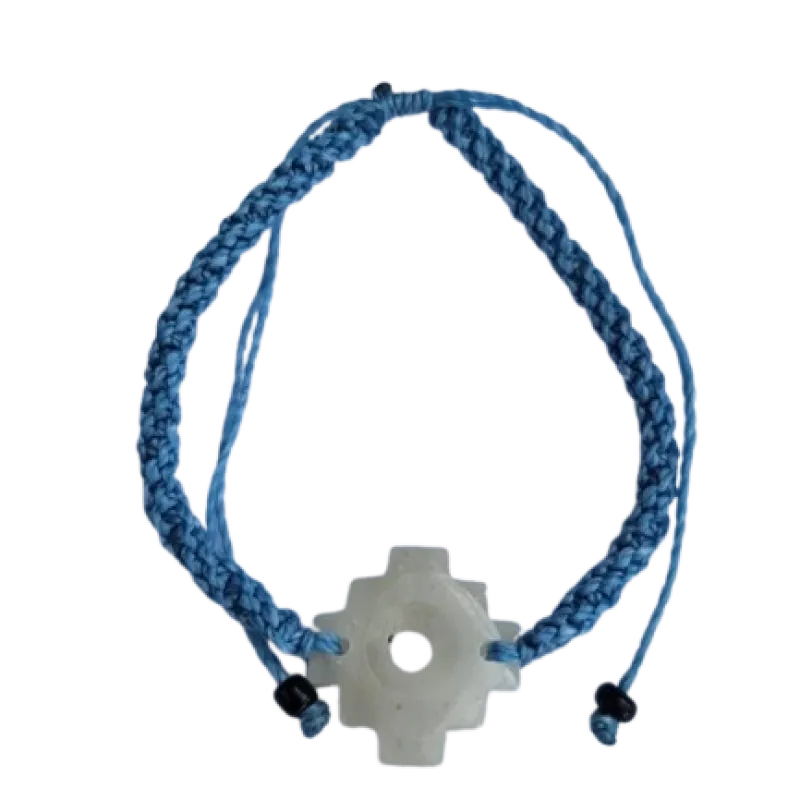 Andský kríž - náramok - modrý