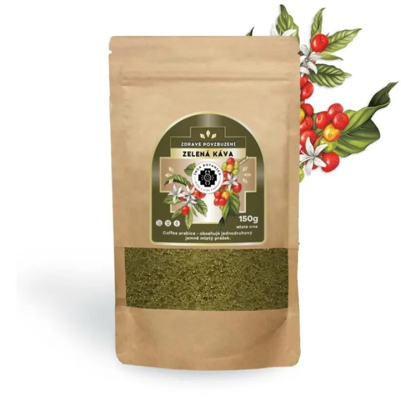 Zelená káva – nepražené kávové zrná Arabica