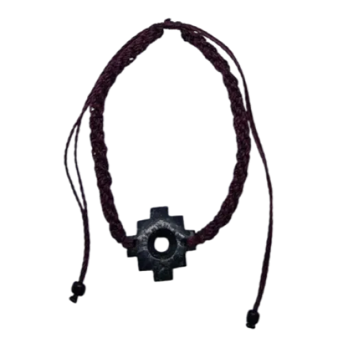 Andský kríž - náramok - fialový