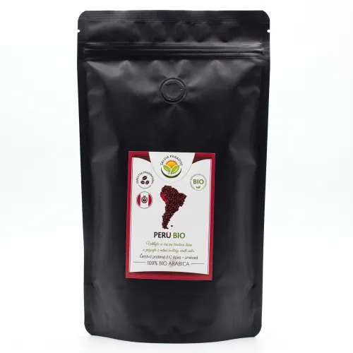 Peru Organic BIO Arabica 250 g – Zrnková káva z peruánskych Ánd