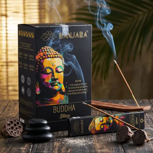Banjara Natural Incense: Prírodné vonné tyčinky – Buddha Bliss (15 g)
