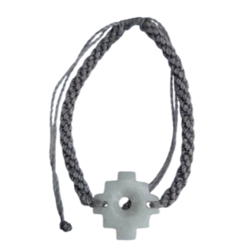 Andský kríž - náramok - sivý