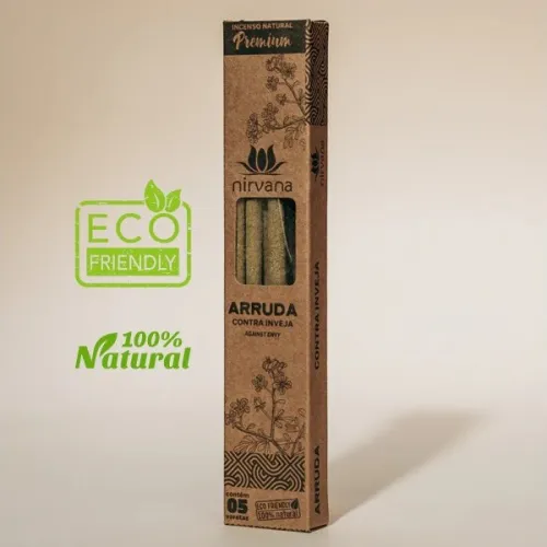 Nirvana Premium Eco: Prírodné rituálne vonné tyčinky – Ruta voňavá / Arruda (5 ks)