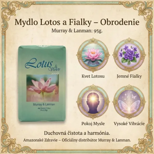 Murray & Lanman mydlo Lotos & Fialky 95g