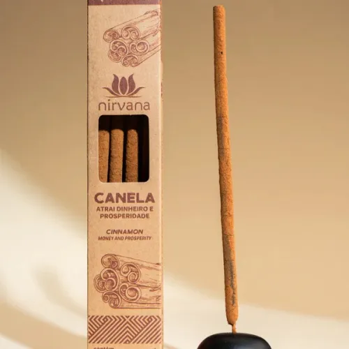 Nirvana Premium Eco: Prírodné rituálne vonné tyčinky – Škorica / Canela (5 ks)