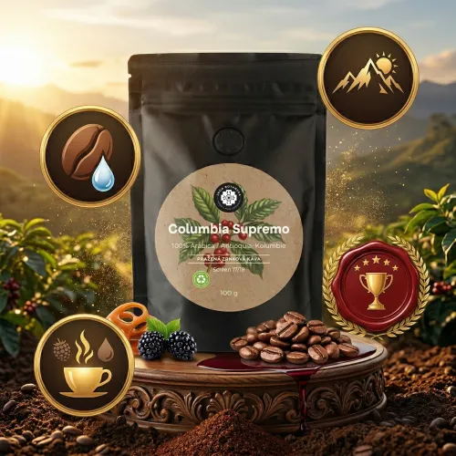 Colombia Supremo 17/18 – 100% Arabica (zrno, 100 g)