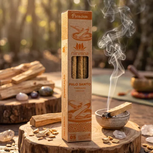 Nirvana Premium: Prírodné rituálne vonné tyčinky – Palo Santo (5 ks)