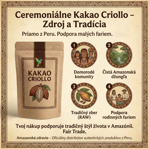 Kakao Criollo – kúsky 250g