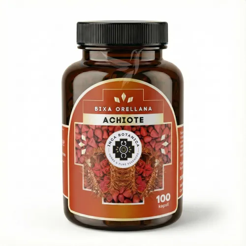 Achiote v kapsulách (Inca Botanica, 100 kapsúl)