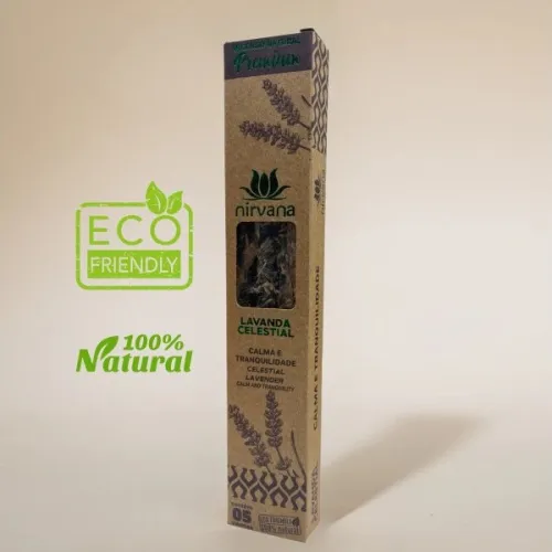 Nirvana Premium Eco: Prírodné rituálne vonné tyčinky – Nebeská Levandula / Alfazema (5 ks)