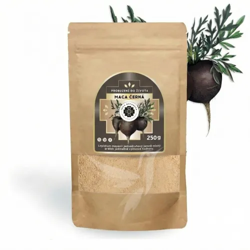 Maca prášok 250g – čierna odroda (Lepidium meyenii)