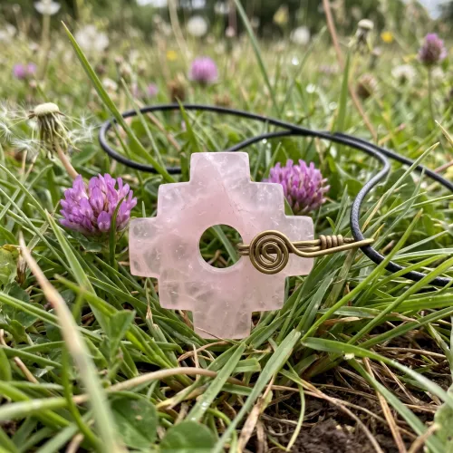 Andský kríž Chakana z ruženínu – energetický symbol lásky a harmonizácie