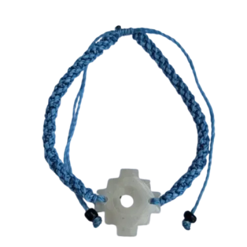 Andský kríž - náramok - modrý