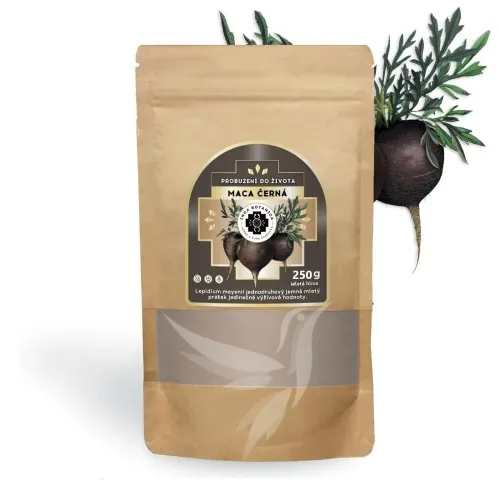 Maca prášok 250g – čierna odroda (Lepidium meyenii)
