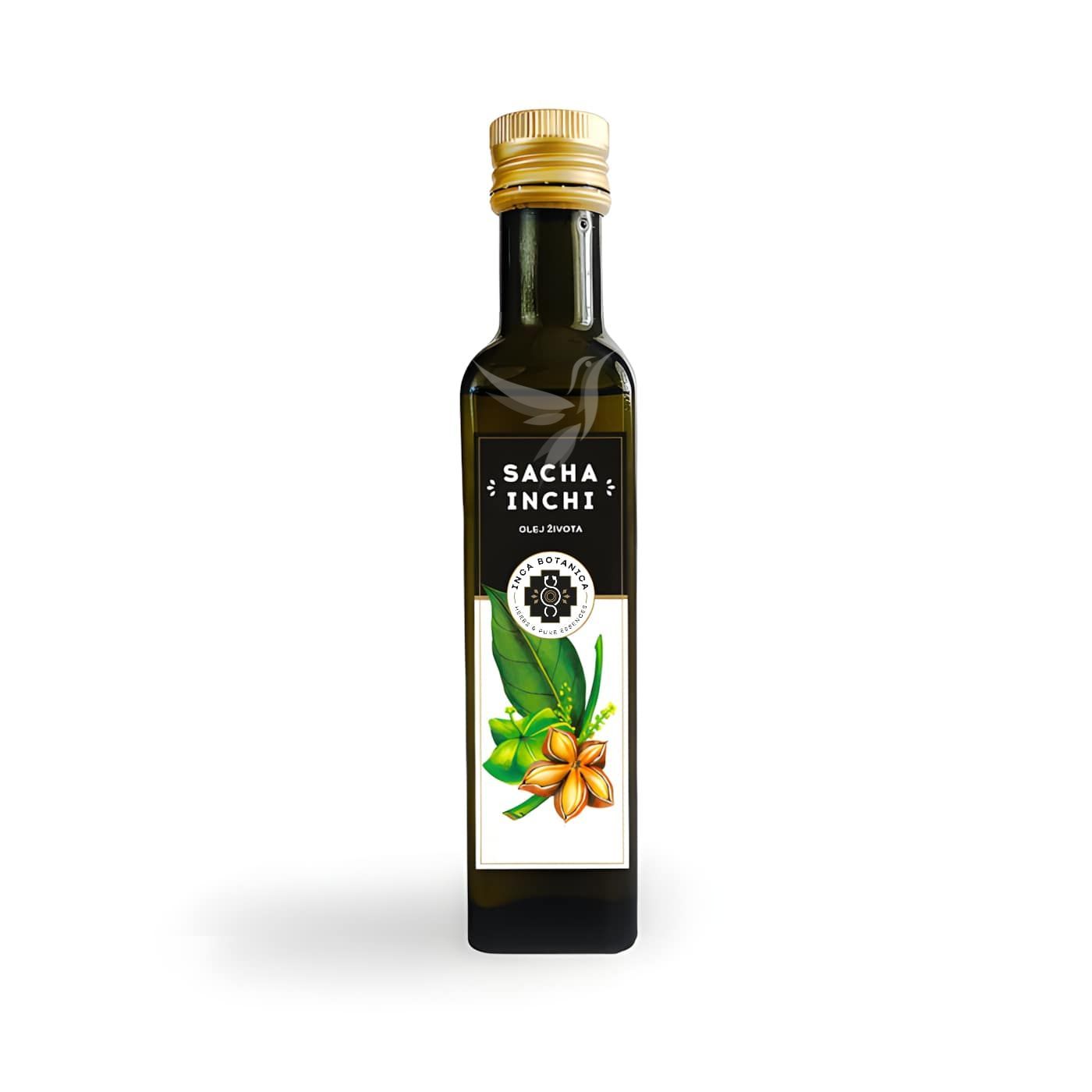 Olej z orieškov Sacha Inchi 250 ml – olej života - Inca Botanica