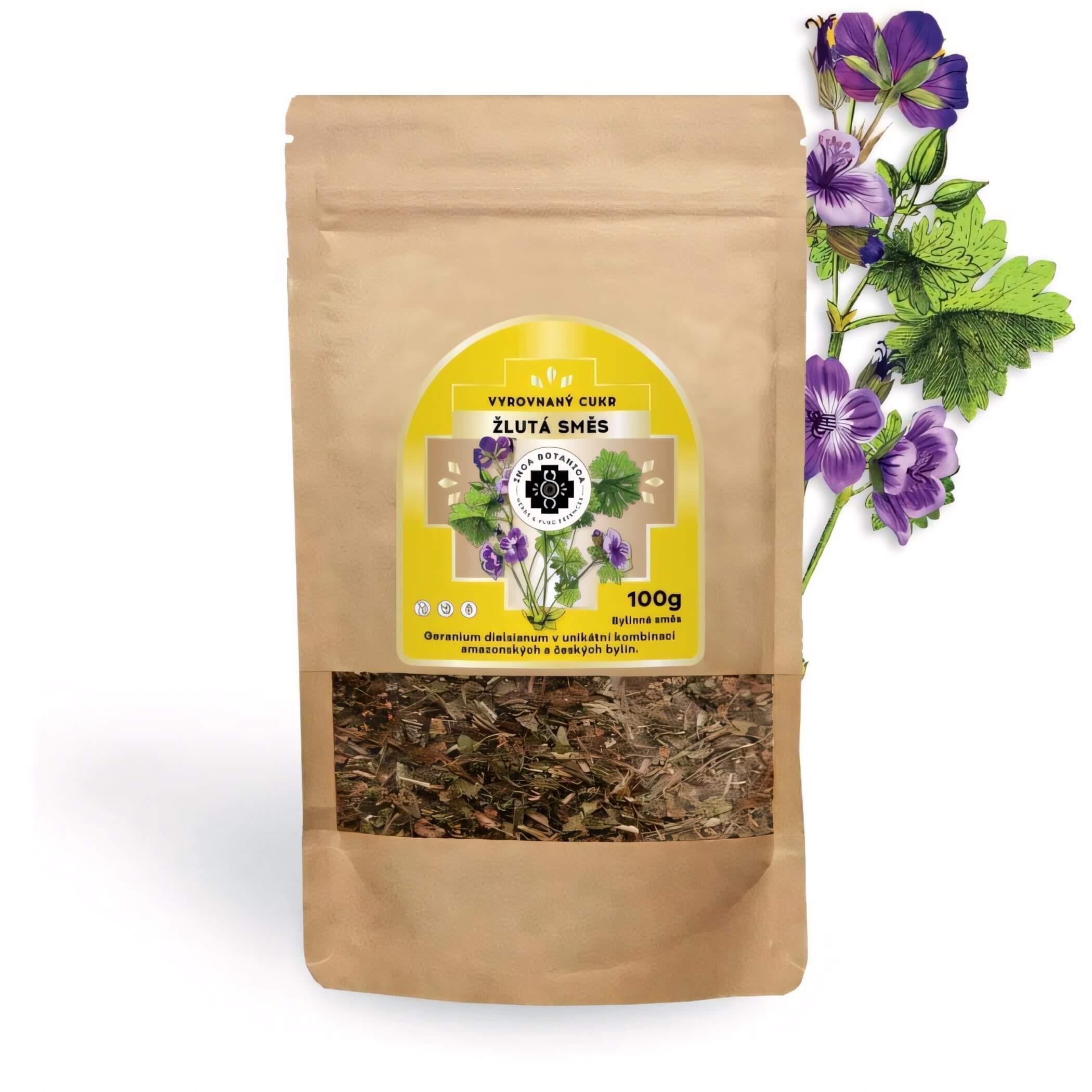 Žltá zmes – Čaj „Život bez diabetes II